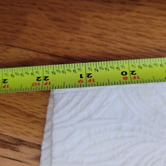 Talbots Petites Curvy 2P White Floral Textured Slim Fit Pants - Picture 6 of 6